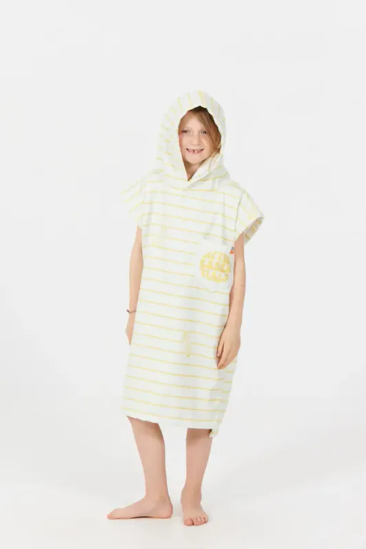 Poncho for Baby, Toddler og Kids Surf Stripes