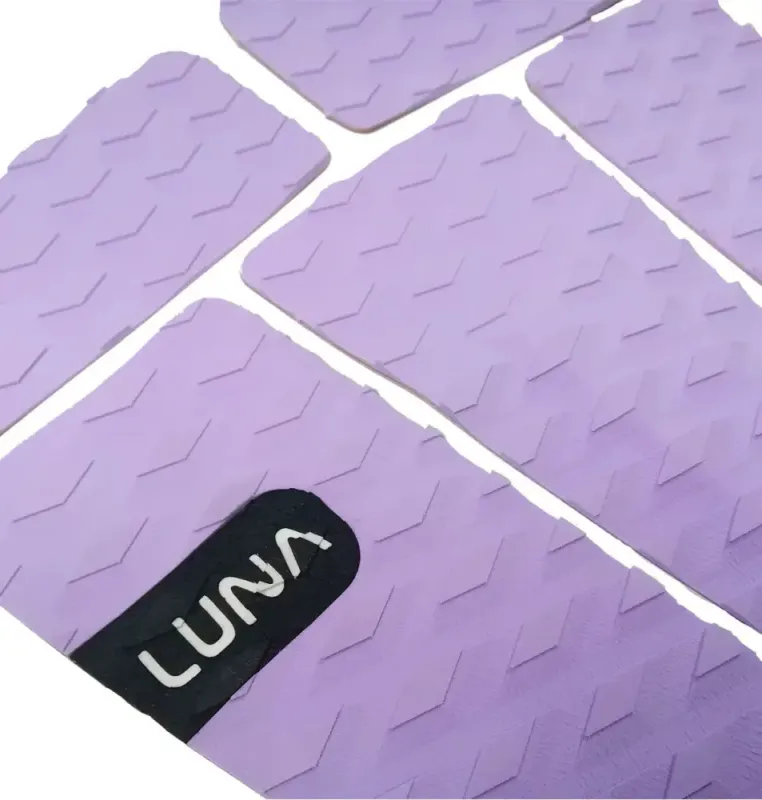 Xplor 5 Piece Eco Surfboard TractionPad Purple
