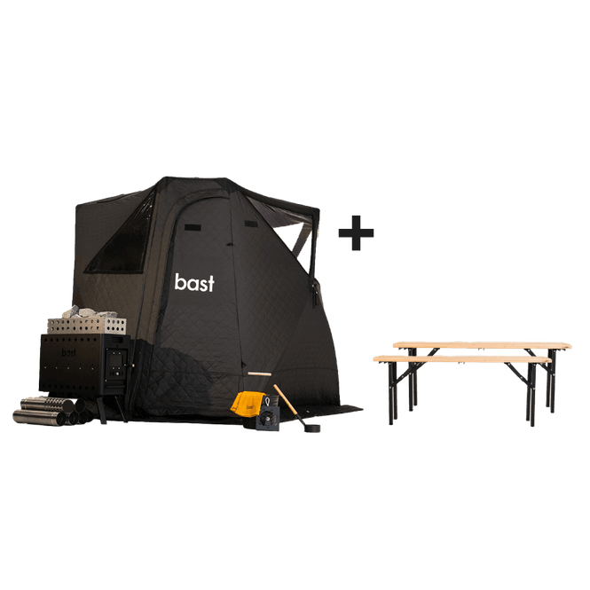 Hovedbilde Näver Premium - BESTSELGER Badstu Telt med alt du ...