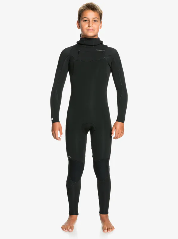 Quiksilver Boy's 8-16 5/4/3mm Syncro Hooded Chest Zip