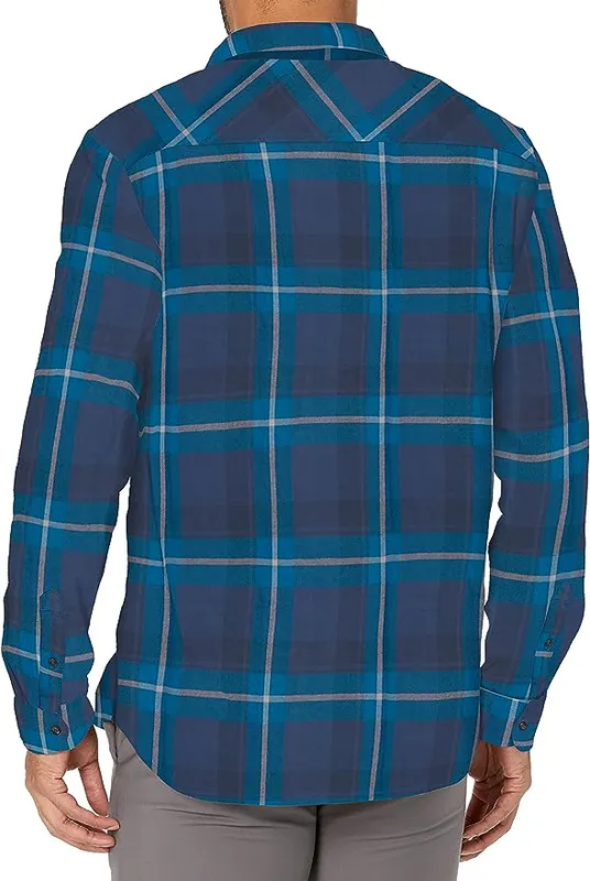Quiksilver Men's Draymen Stretch Button Up Flannel Shirt